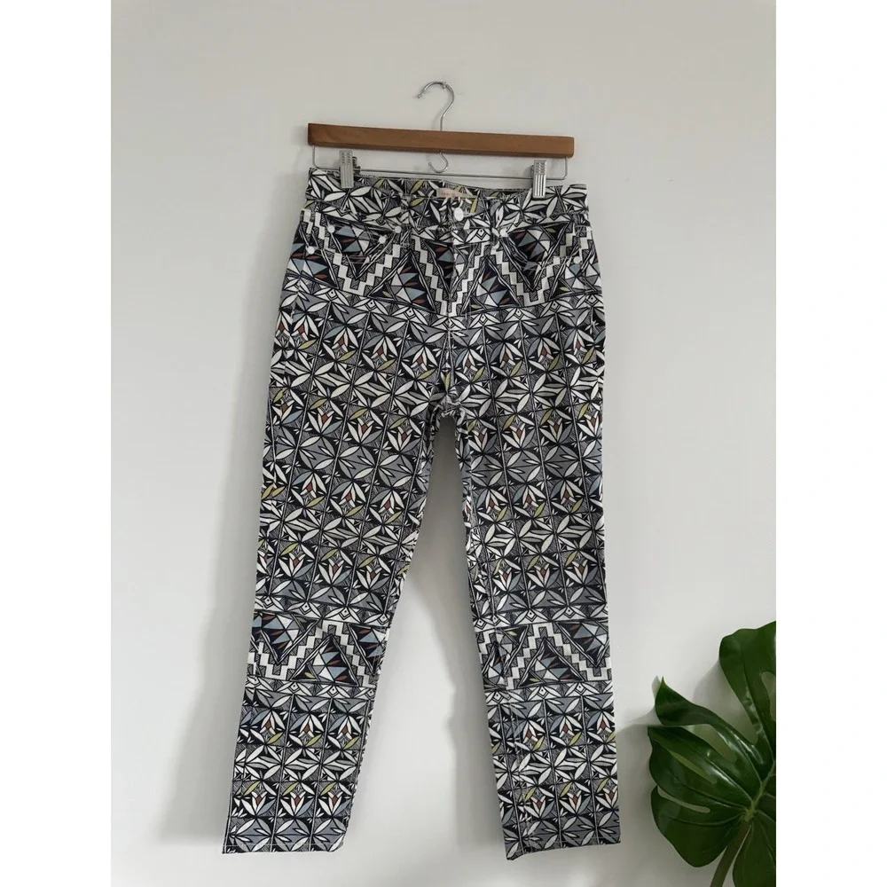 Tory‎ Burch Jeans Womens Size 28 Riviera Blue Acoma Cropped Skinny Casual Denim
